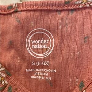 Wonder Nation Kids' Dress in Coral Floral never worn